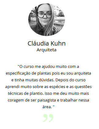 Curso de Projetos de Biopaisagismo vale a pena