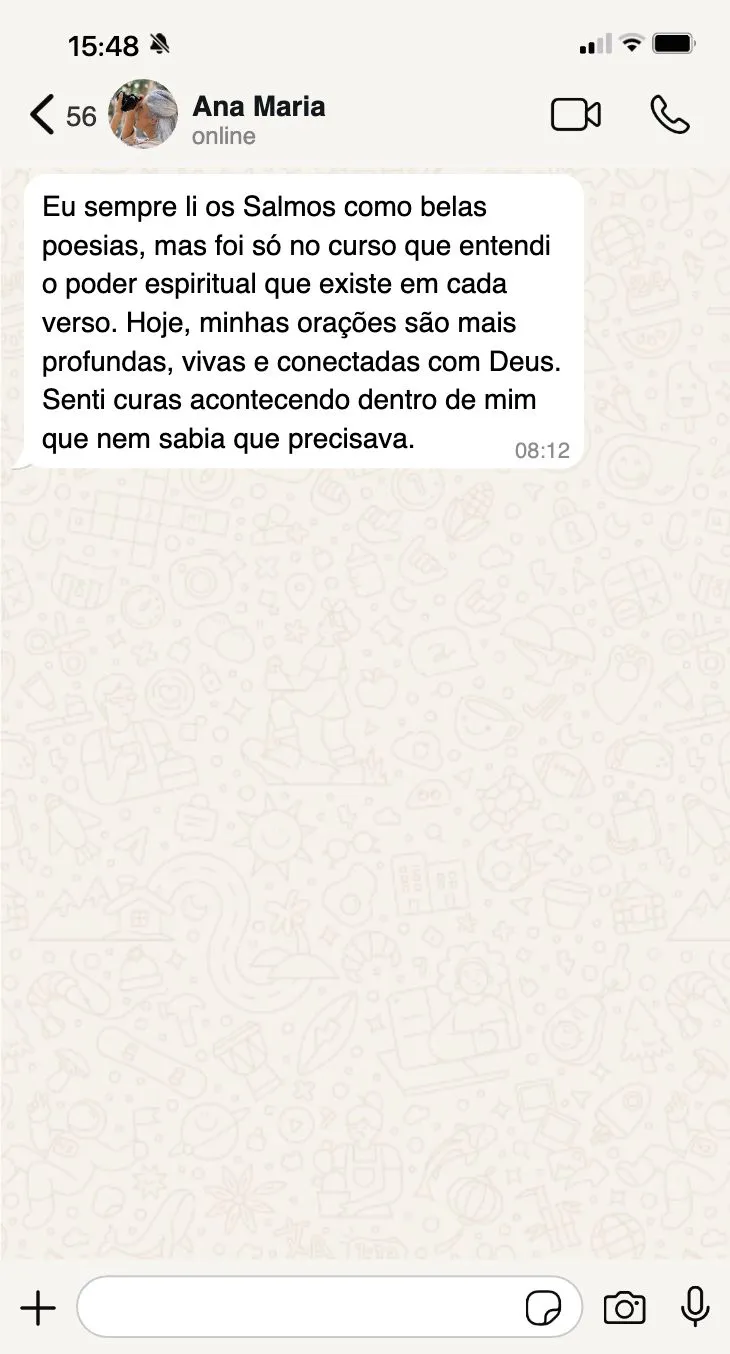 Curso O Poder dos Salmos: A Alma das Escrituras depoimentos vale a pena