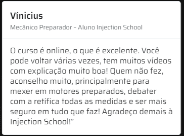 Curso Preparação de Motores depoimentos vale a pena