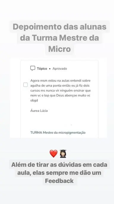 Mestre da Micropigmentação 2.0 depoimentos vale a pena