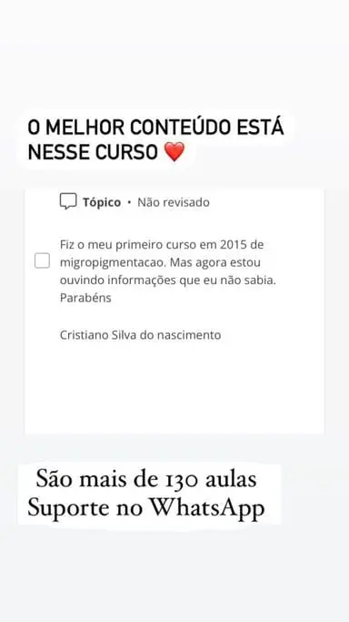 Mestre da Micropigmentação 2.0 depoimentos vale a pena