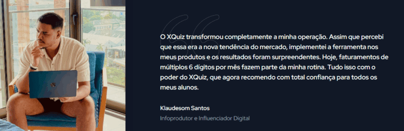 XQuiz depoimentos vale a pena