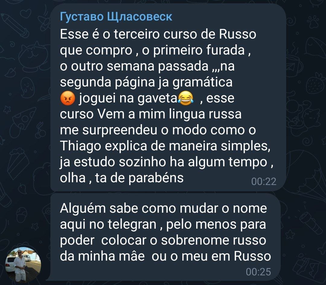 Curso de Russo Fluência Incondicional depoimentos vale a pena