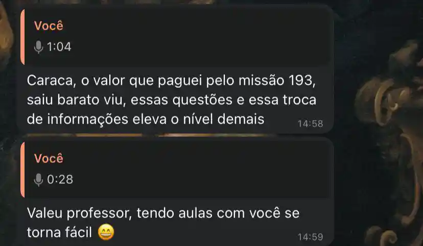 Curso Missão 193 depoimentos vale a pena