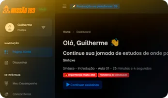 Curso Missão 193 suporte de duvidas em preparatório para o concurso do CMBDF