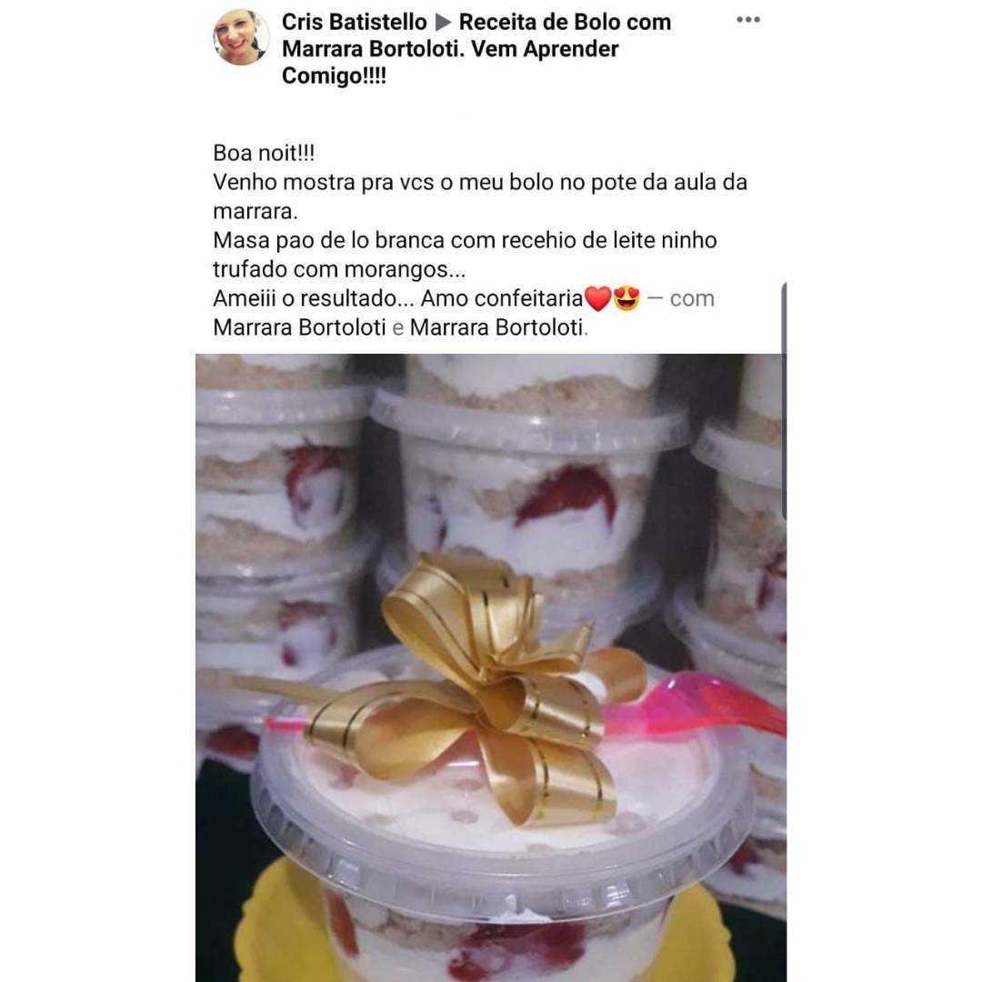 Curso O Novo Bolo no Pote depoimentos vale a pena