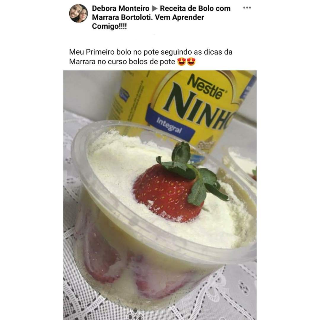 Curso O Novo Bolo no Pote depoimentos vale a pena