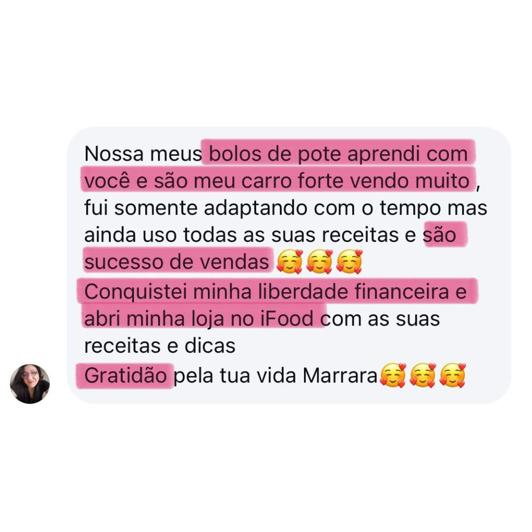 Curso O Novo Bolo no Pote depoimentos vale a pena