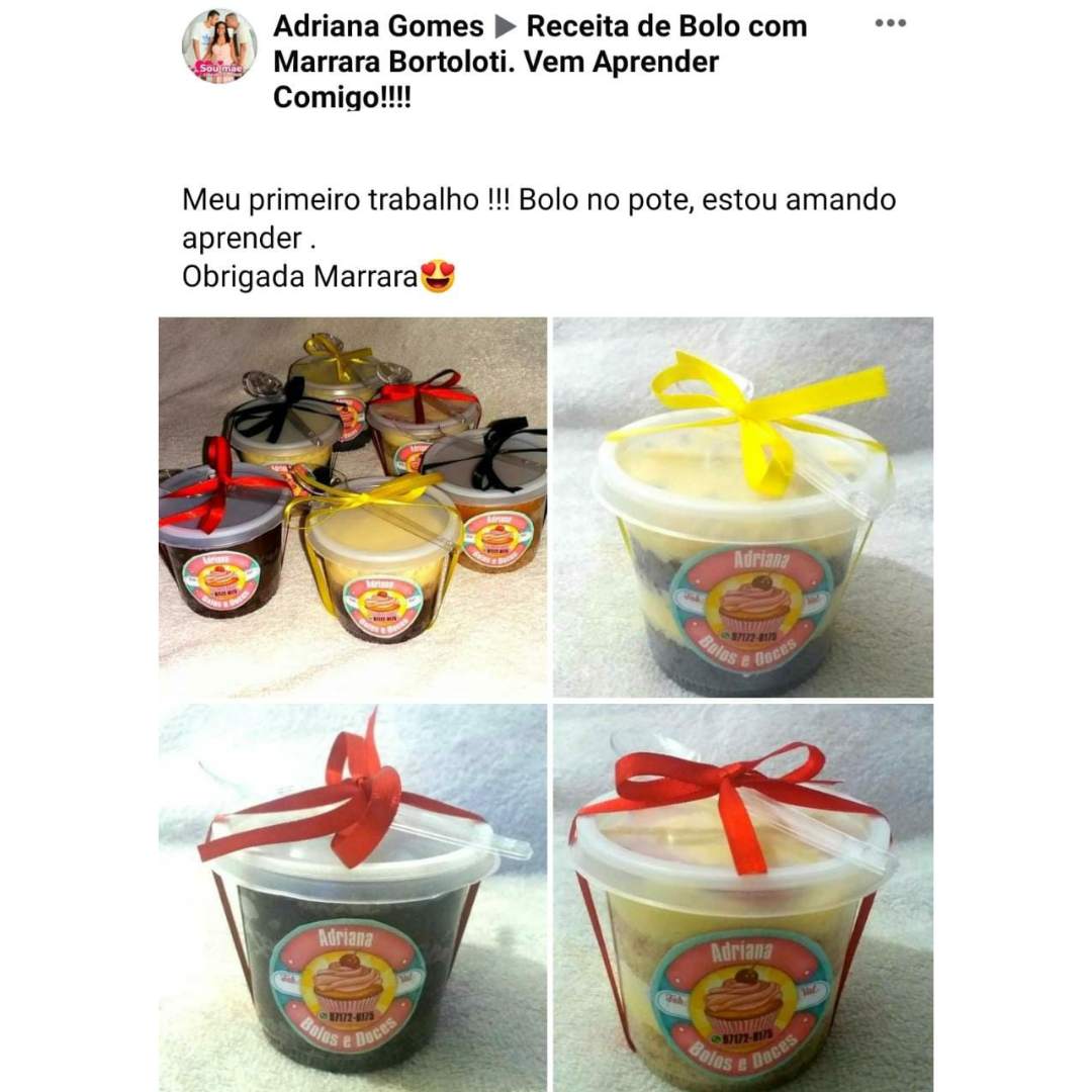 Curso O Novo Bolo no Pote depoimentos vale a pena