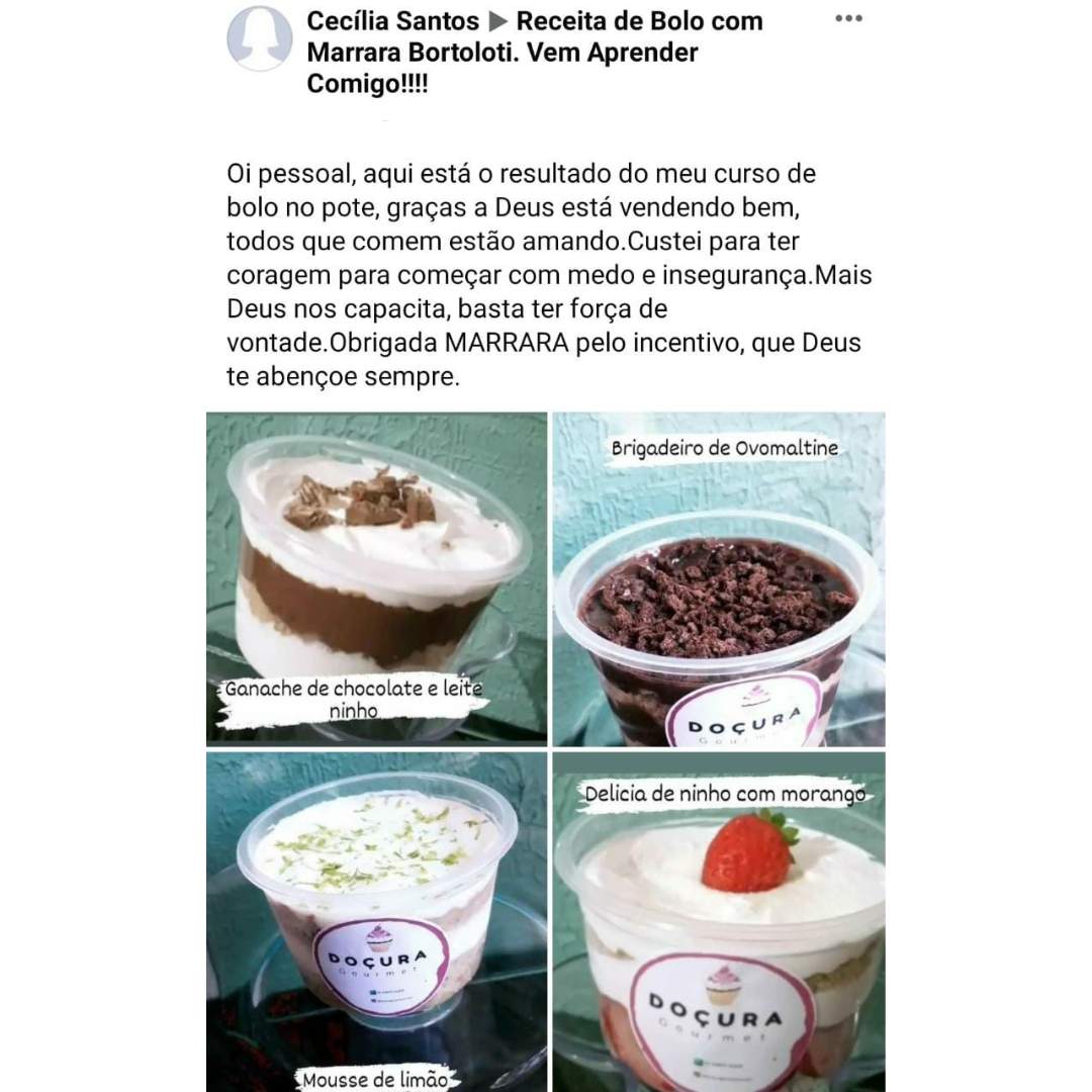 Curso O Novo Bolo no Pote depoimentos vale a pena