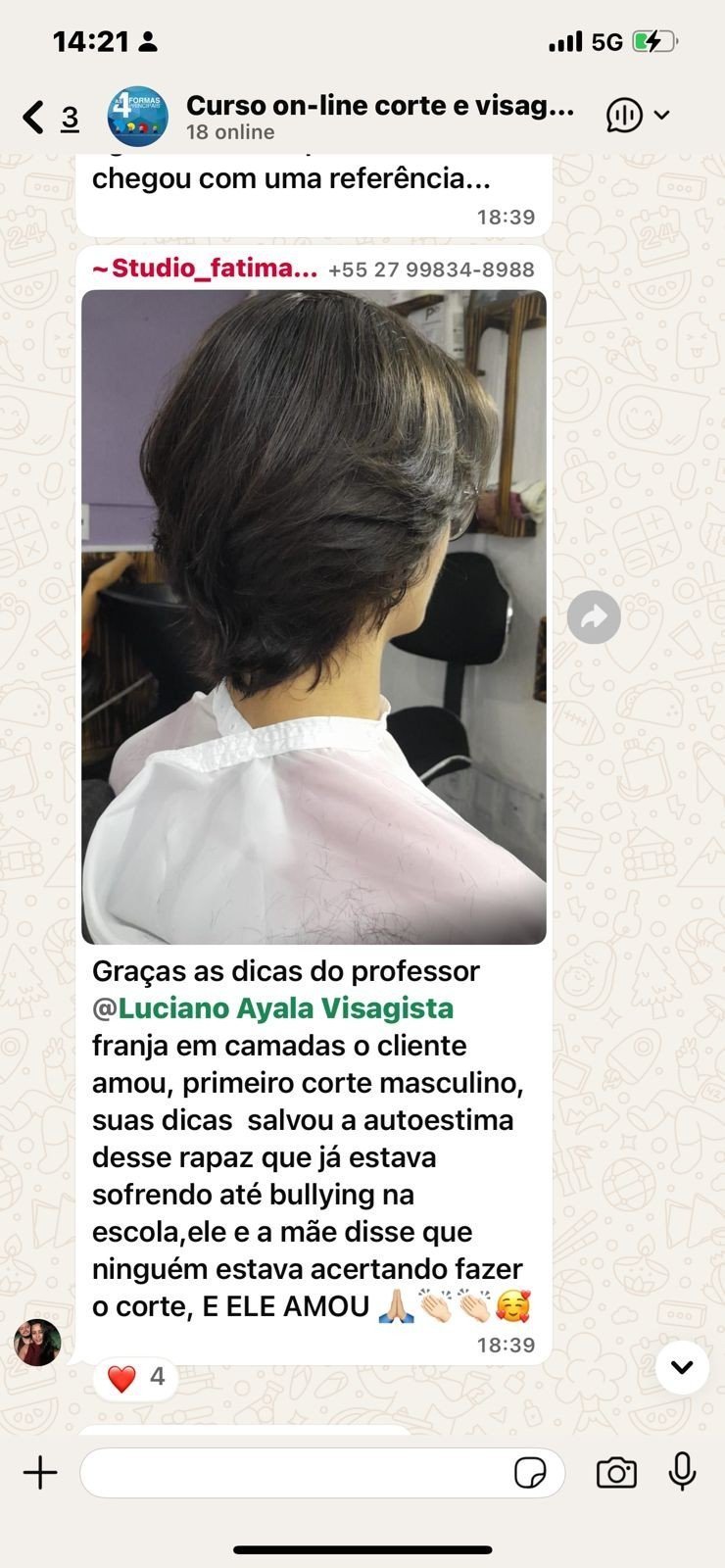 Corte e Visagismo com Alma depoimentos vale a pena