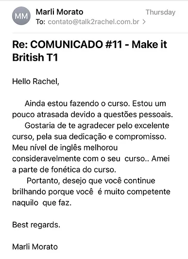 Curso Make it British depoimentos vale a pena