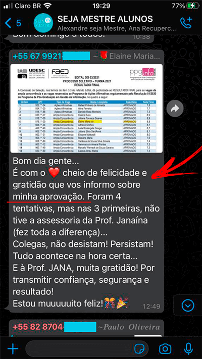 Curso Seja Mestre depoimentos vale a pena