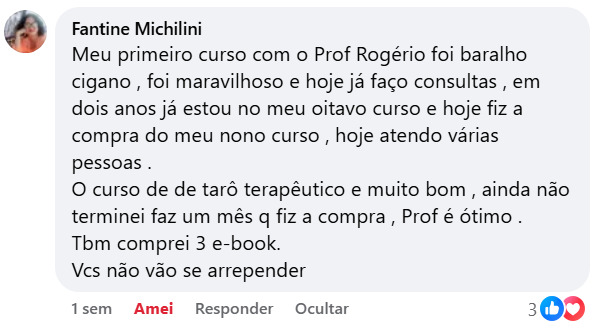 Curso Tarot Profundo depoimentos vale a pena