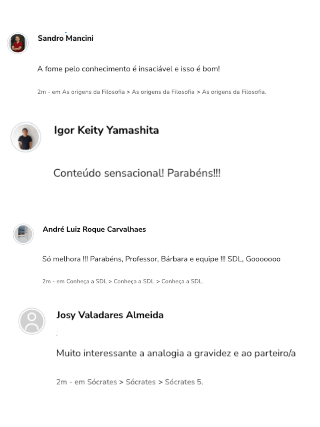 Formação em Filosofia ISDL depoimentos vale a pena