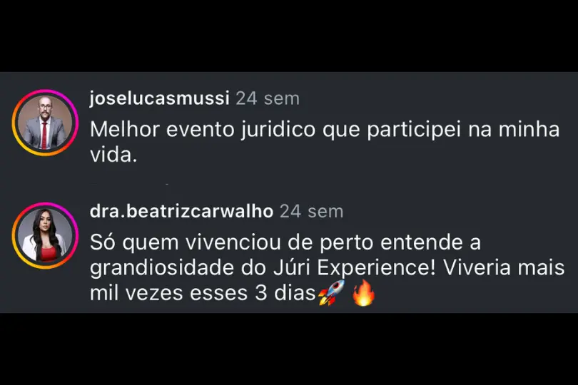 Júri Experience depoimentos vale a pena