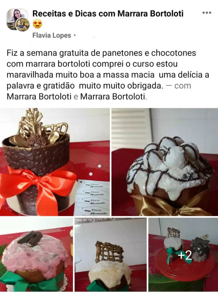 Panetones e Chocotones de Milhões da Marrara Bortoloti depoimentos vale a pena