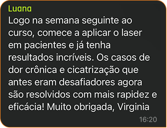 Curso de Laserterapia e Amamentação da Virginia Ferreira depoimentos vale a pena