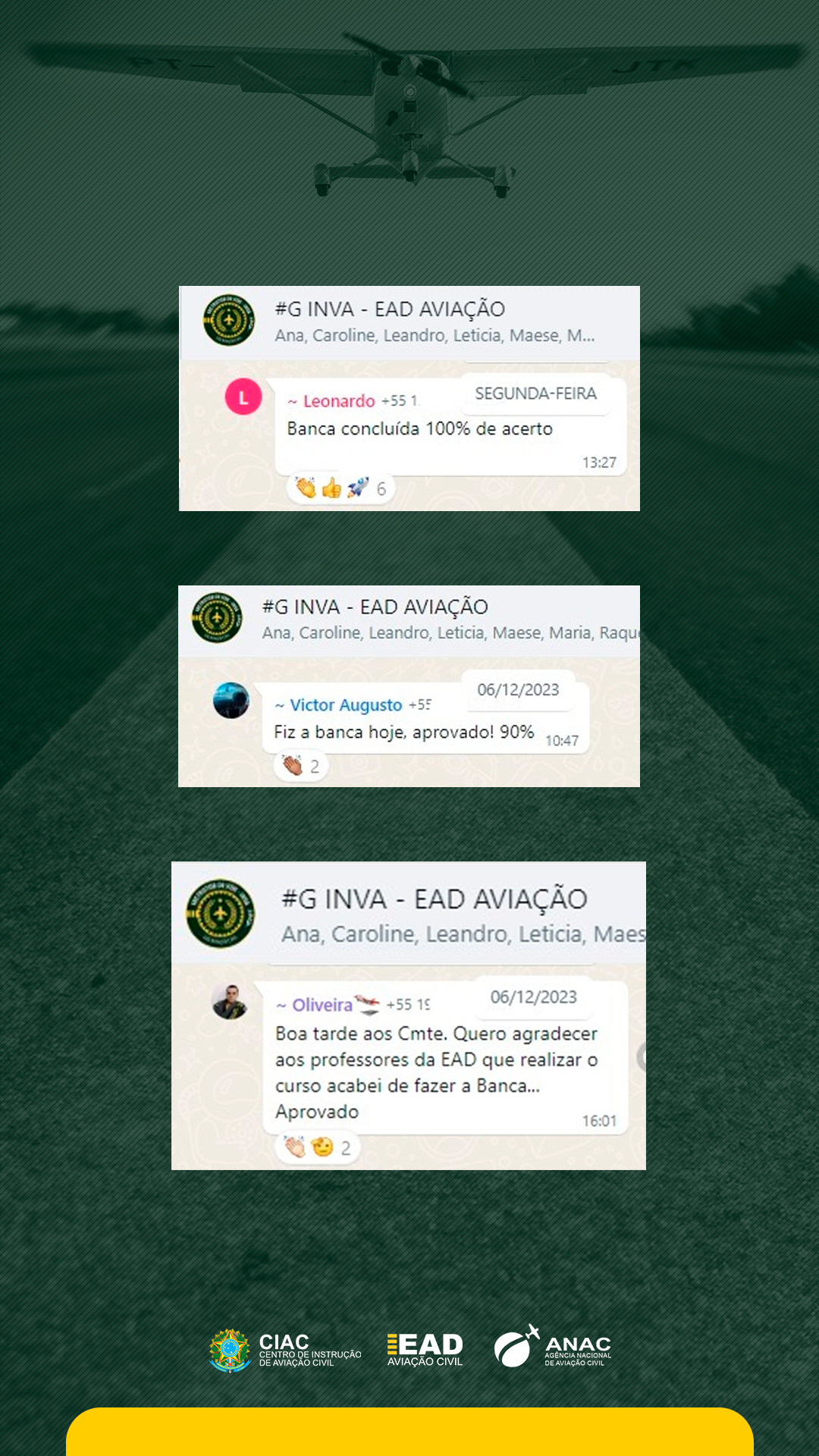 Curso Teórico Instrutor de Vôo depoimentos vale a pena