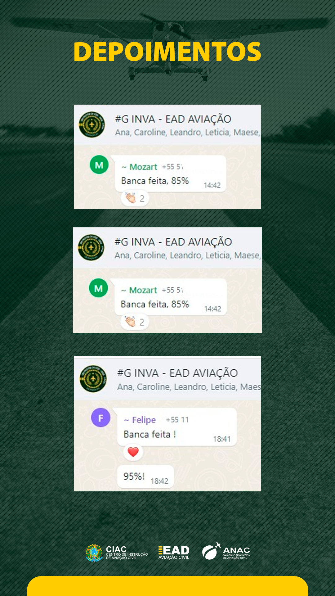 Curso Teórico Instrutor de Vôo depoimentos vale a pena