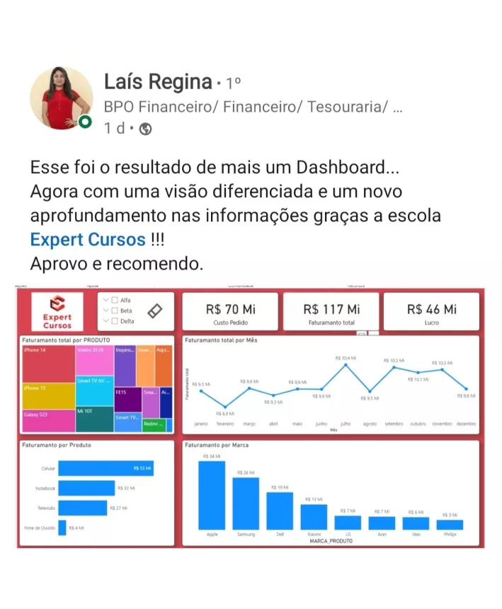 Formação Pacote Office e Power BI depoimentos vale a pena