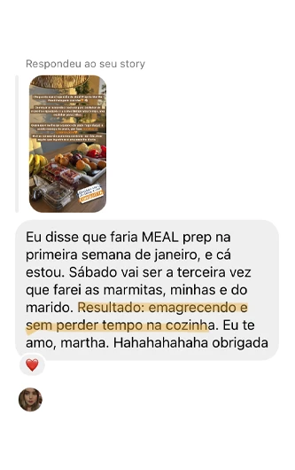 Meal Prep com Martha Guterres depoimentos vale a pena