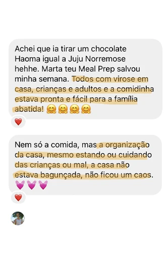 Meal Prep com Martha Guterres depoimentos vale a pena